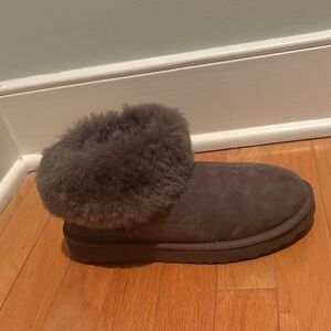UGG Brown Shearling Ankle Booties